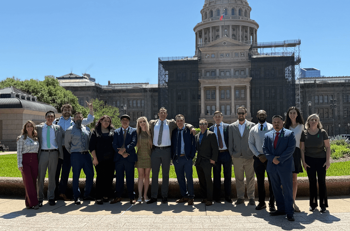 Group photo at capital
