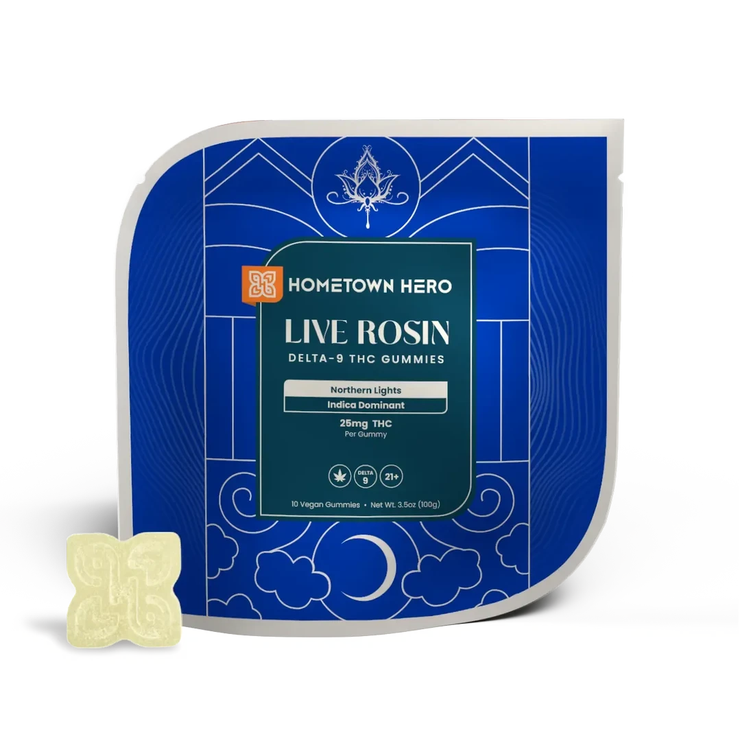 Northern Lights - Delta 9 Live Rosin Gummies