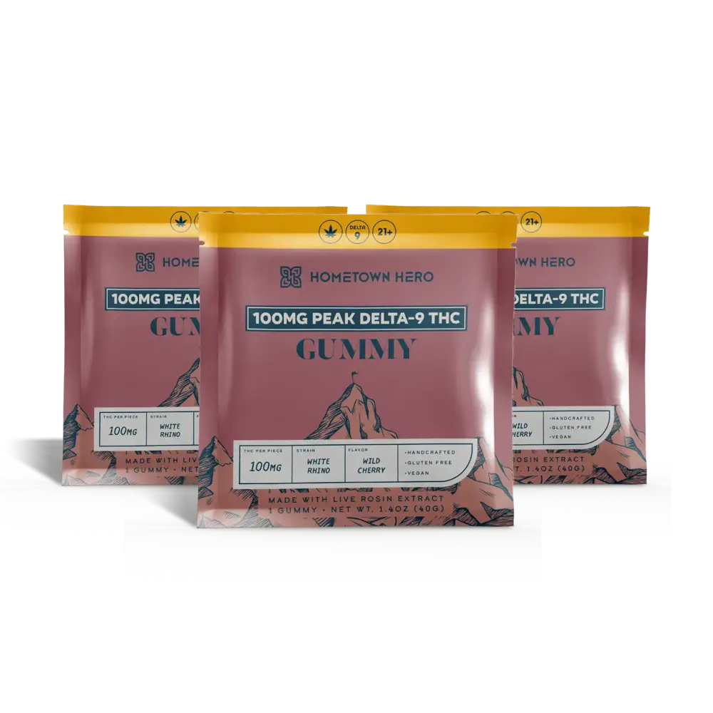 Wild Cherry White Rhino - Peak Delta-9 Gummy (3 Pack)