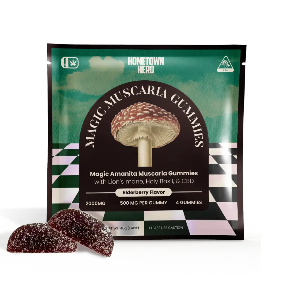 amanita muscaria gummies edibles bag