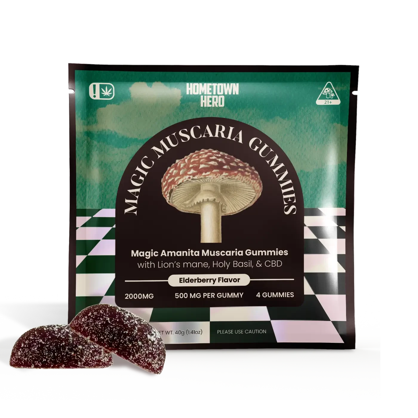 amanita muscaria gummies edibles bag