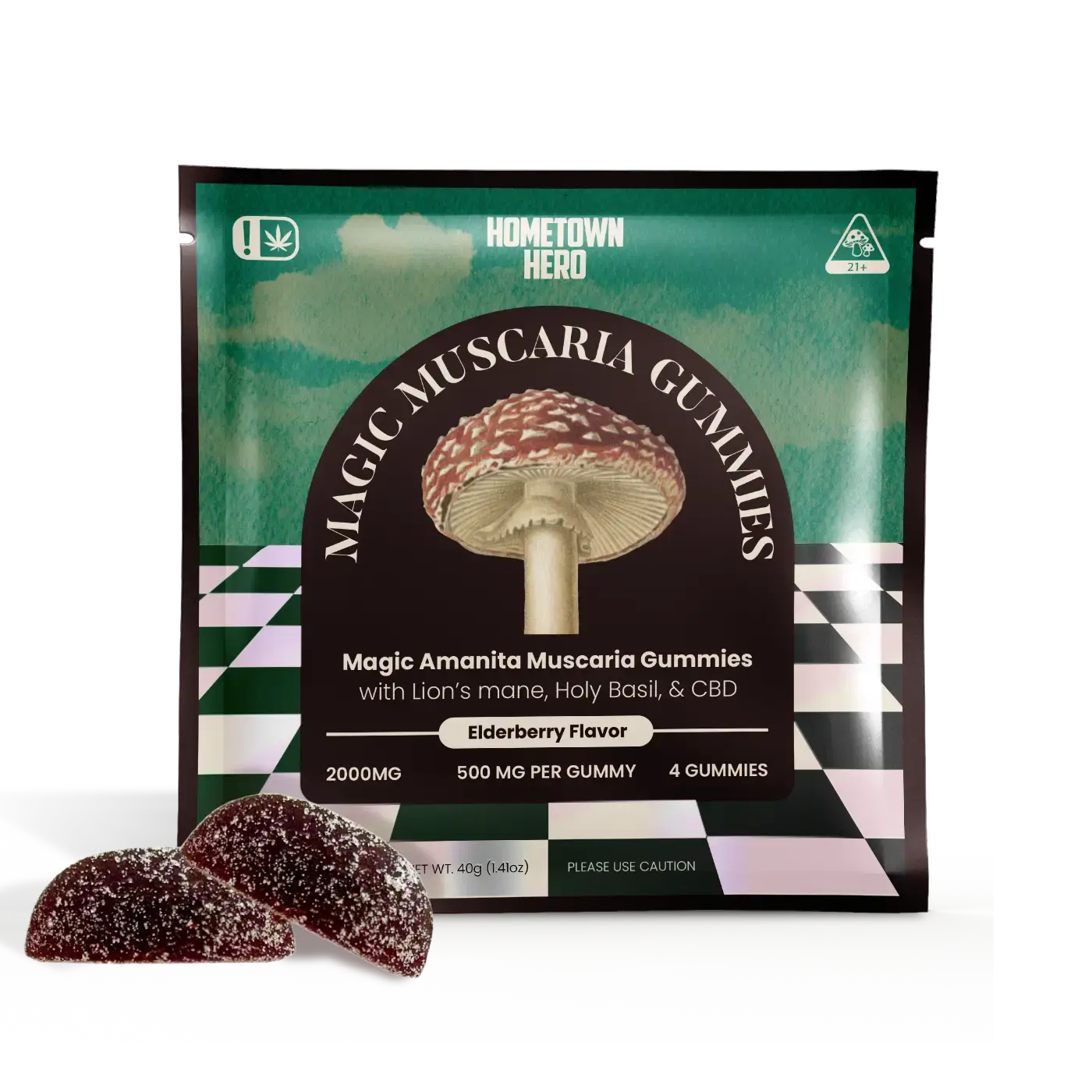 amanita muscaria gummies edibles bag