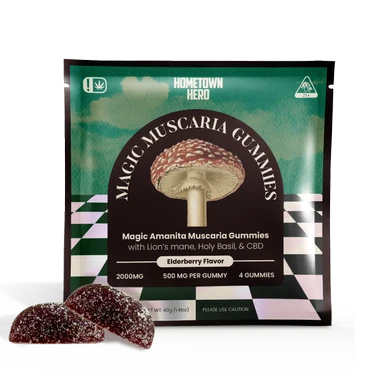 amanita muscaria gummies edibles bag