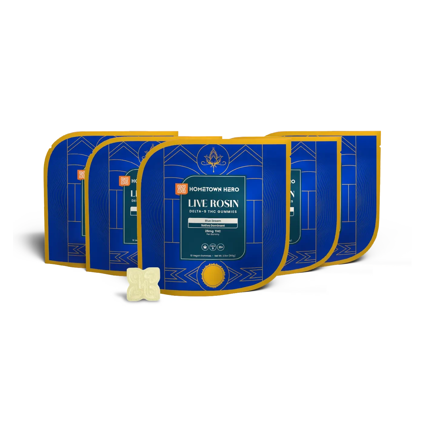 5 bags Blue Dream Live Rosin THC edibles