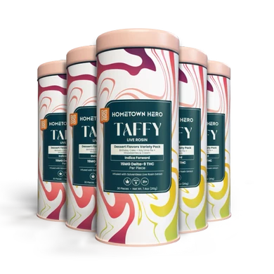 5 tins of dessert thc taffy