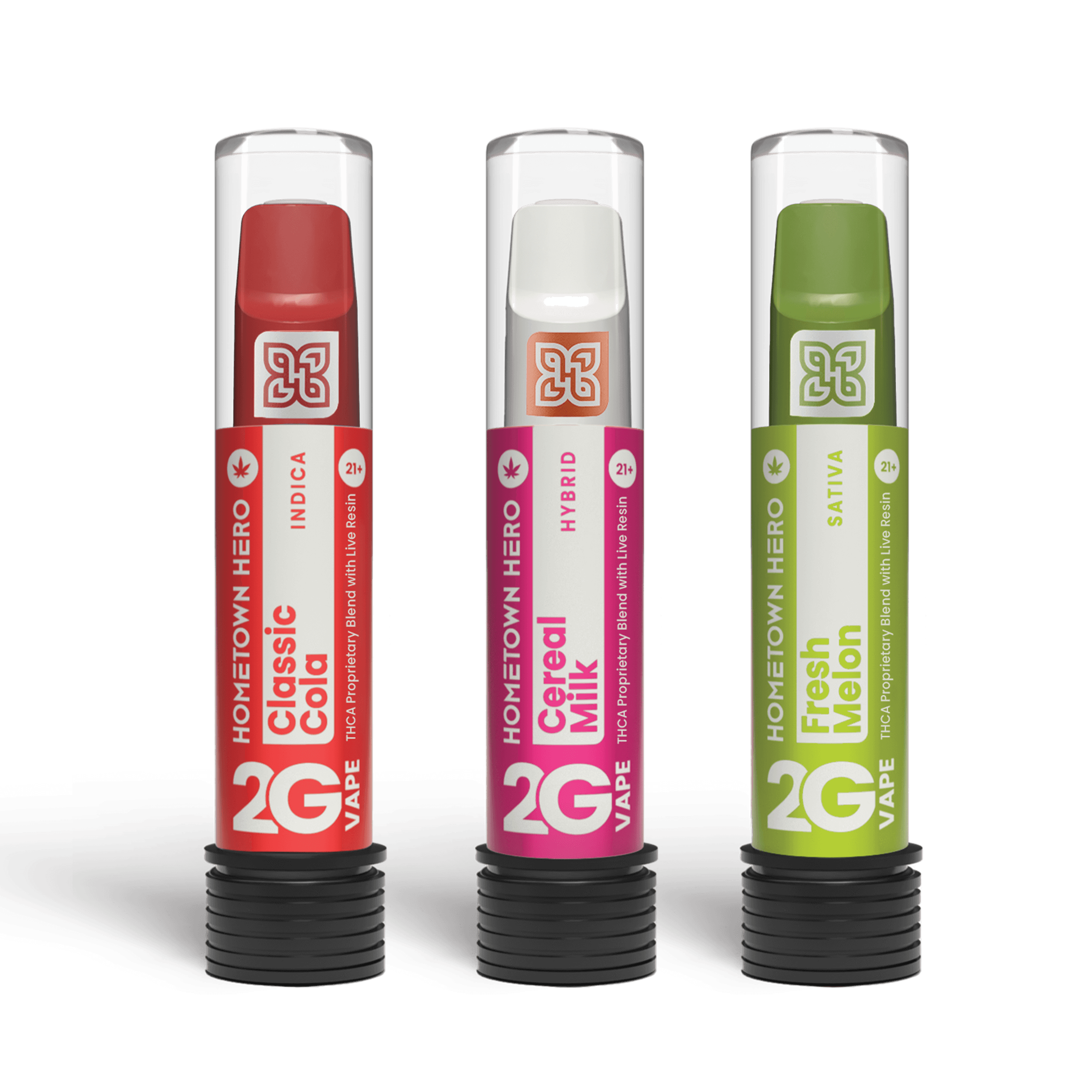 three 2g disposable vapes