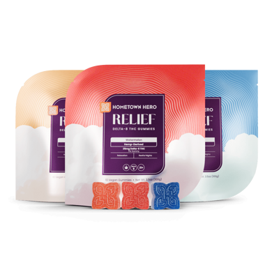 3 Flavors Delta-8 THC Gummies 25mg