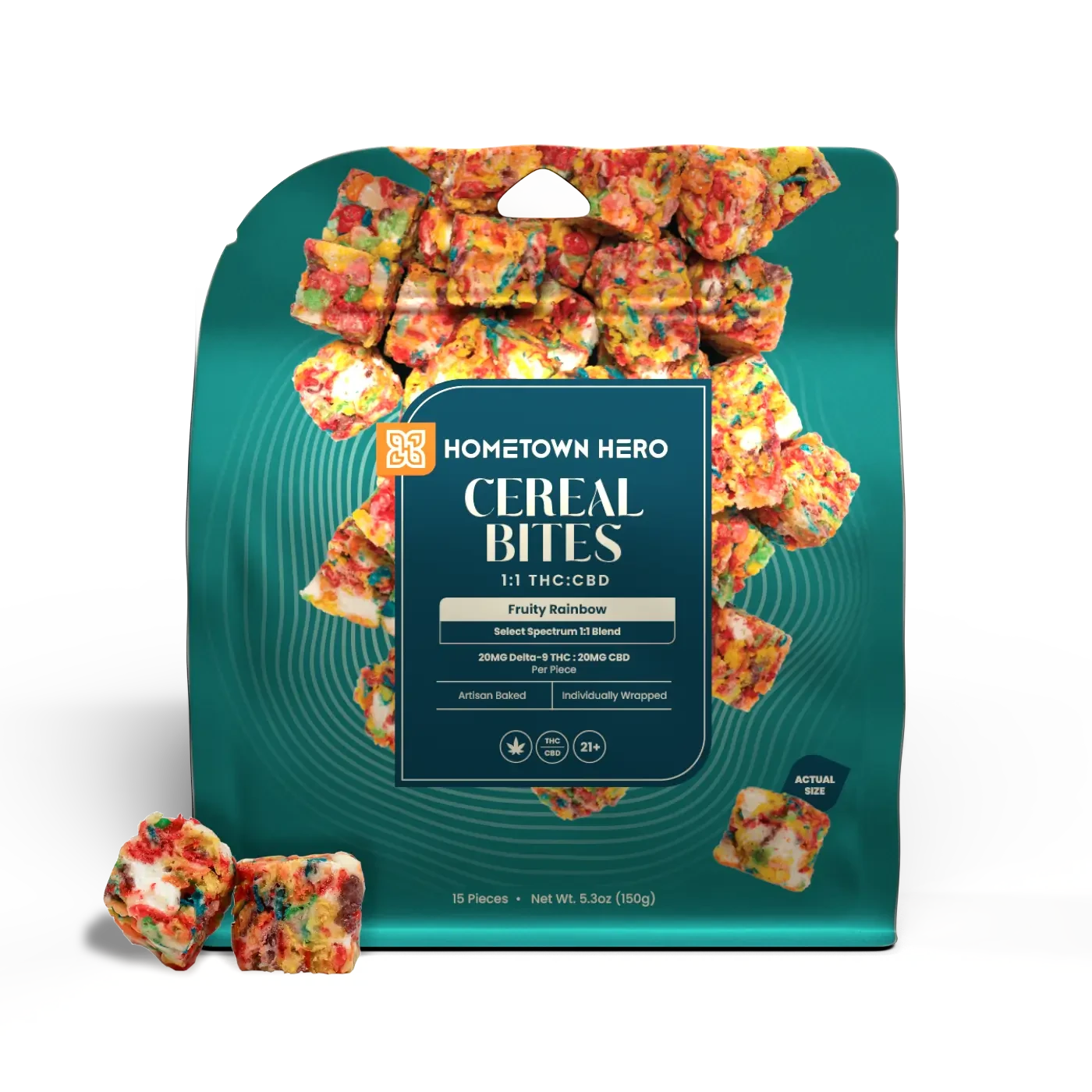 Fruity Rainbow Cereal Bites packaging