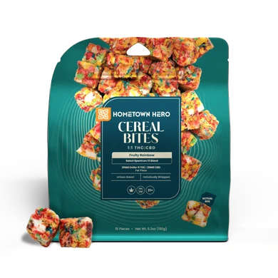 Fruity Rainbow Cereal Bites packaging