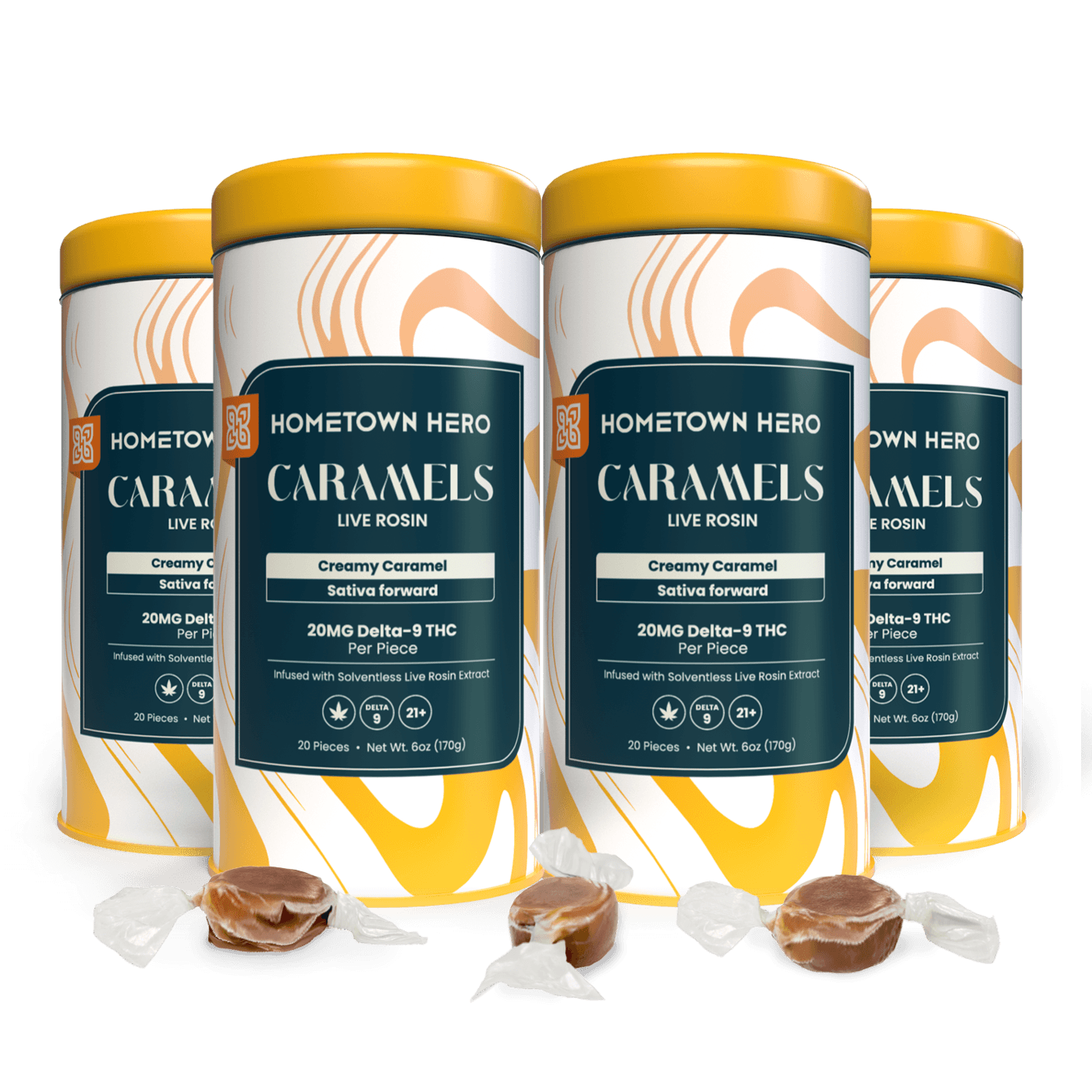 Delta-9 Live Rosin Caramels (Buy 3, Get 1 Free)