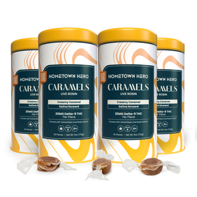 4 tins of caramels