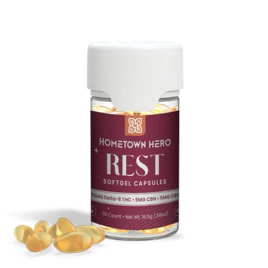 yellow softgel 50mg delta 8 capsules