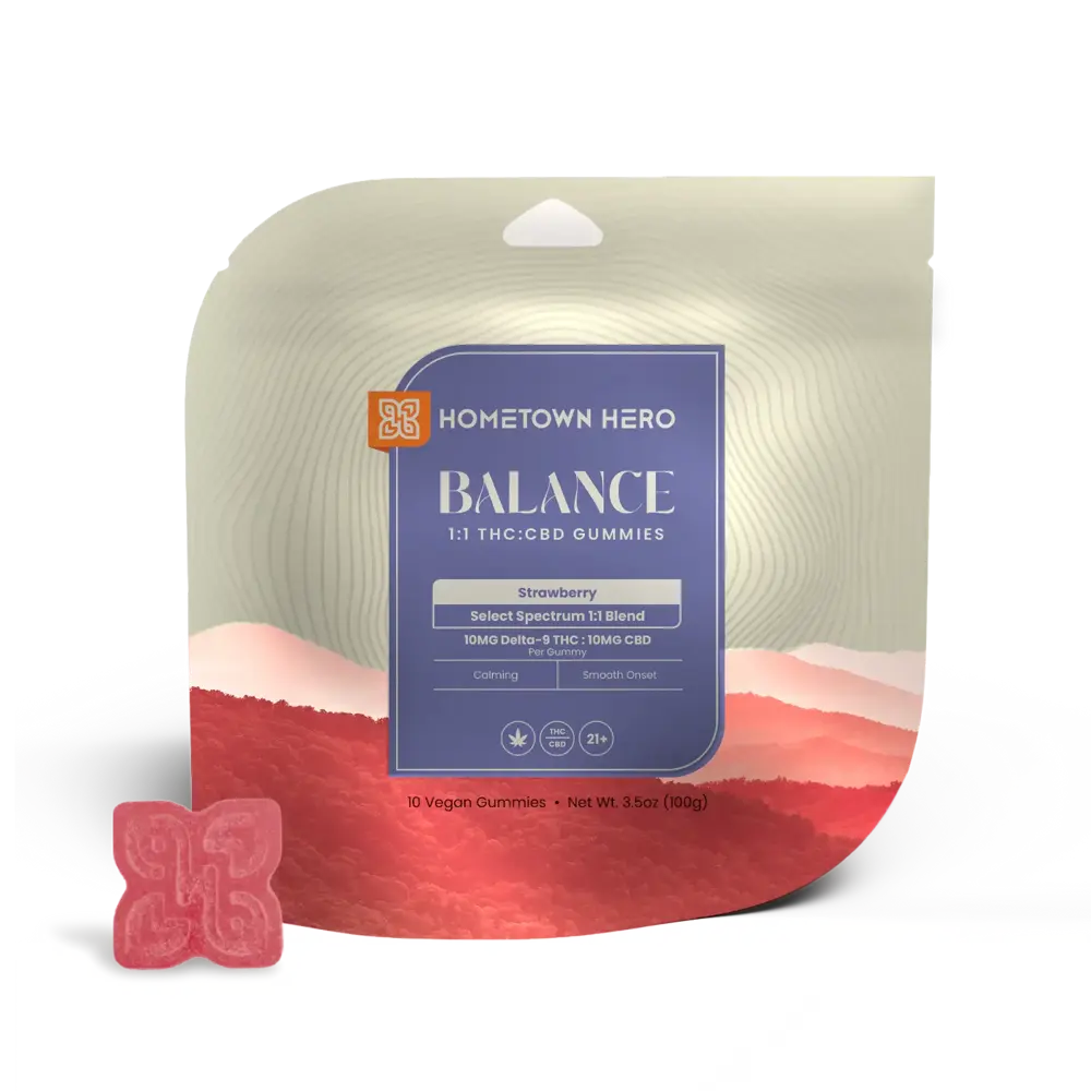 Strawberry CBD THC Gummies