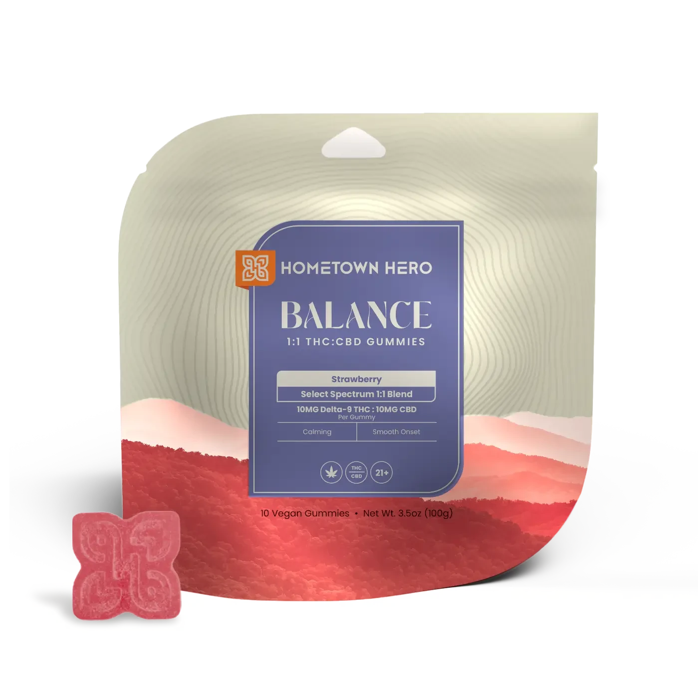 Strawberry CBD THC Gummies