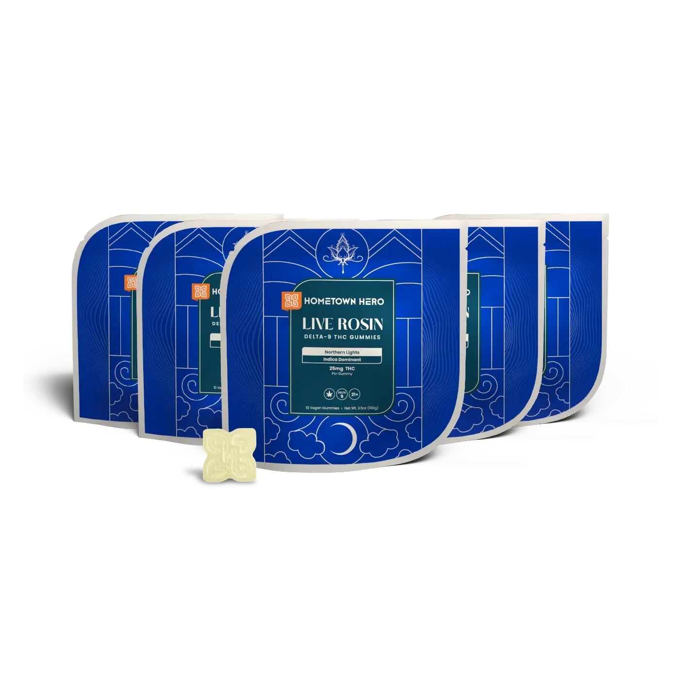 5 bags Northern Lights Live Rosin THC edibles