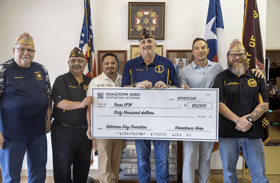 Texas cannabis business shows vets love with $60K donation ahead of Veterans Day