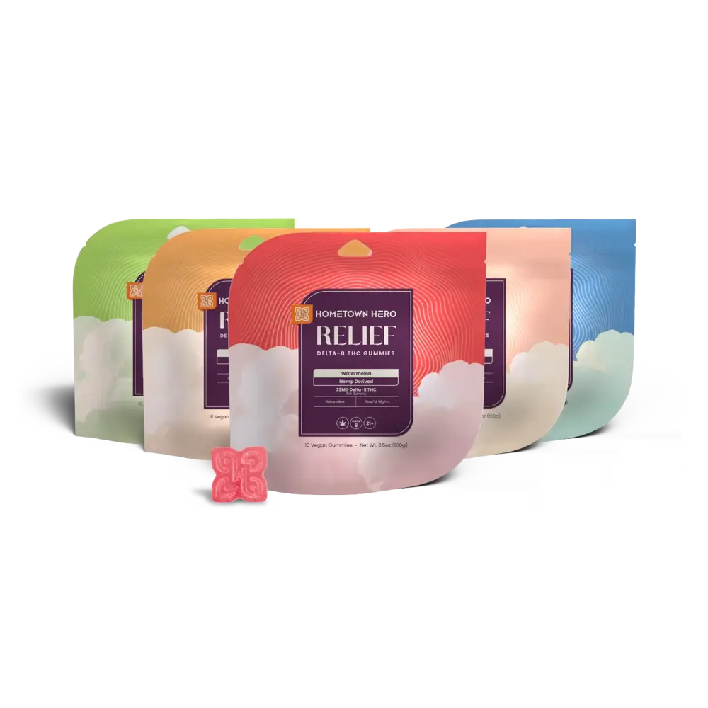 5 Flavors Delta-8 THC Gummies 25mg