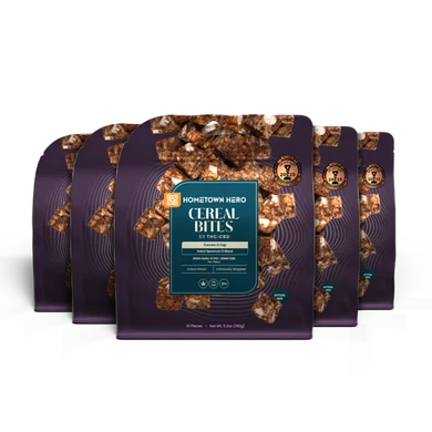 5 packs of Cocoa Crisp Cereal Bite