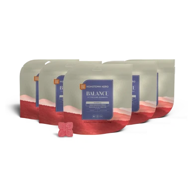 5 bags of Strawberry CBD THC Gummies