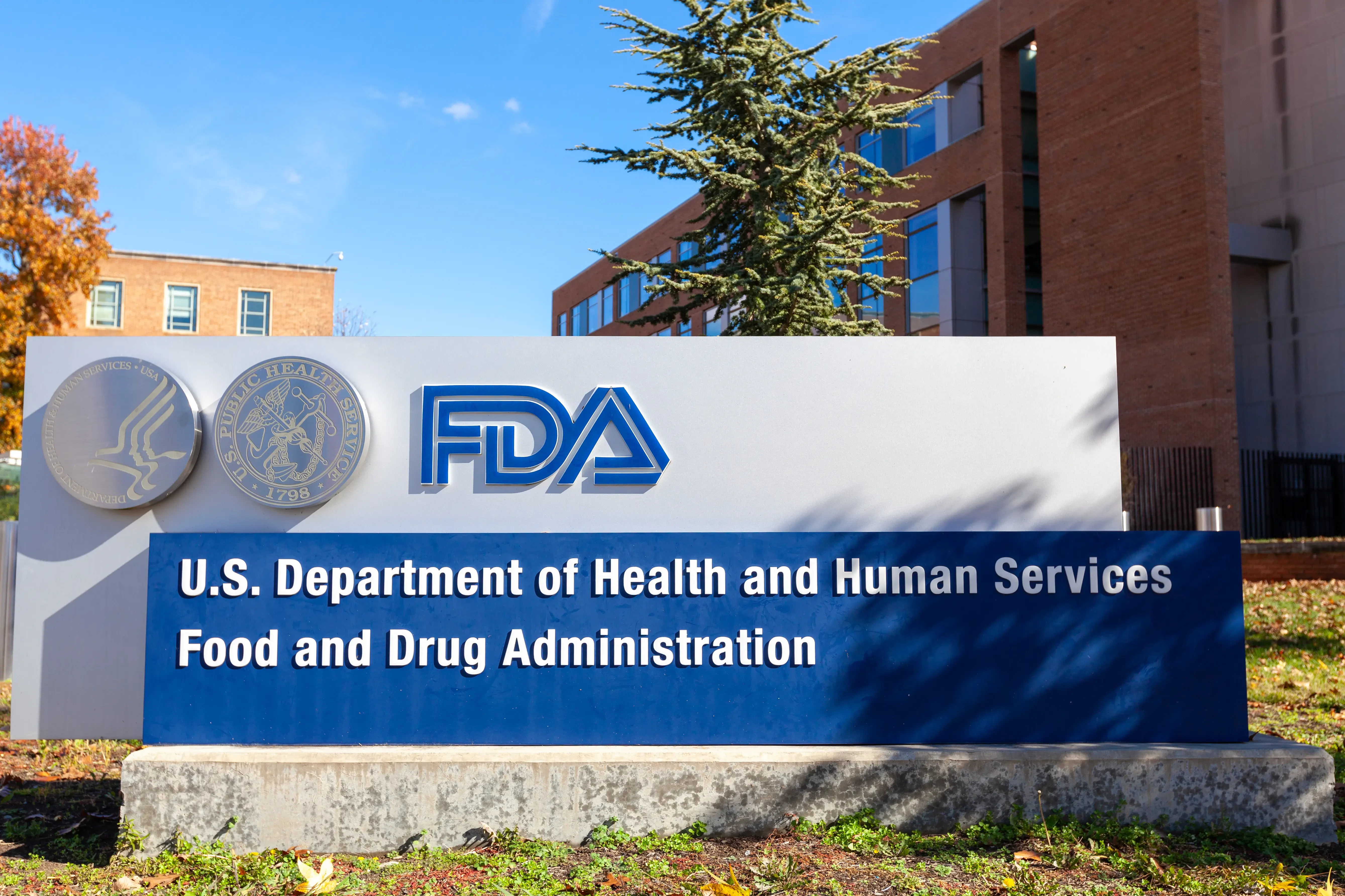 signage of FDA