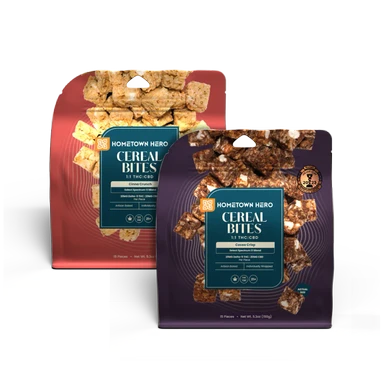 1 bag of Cocoa Krispies Cereal Edibles, 1 bag of Cinnamon Toast Crunch Cereal Edibles (THC treats)