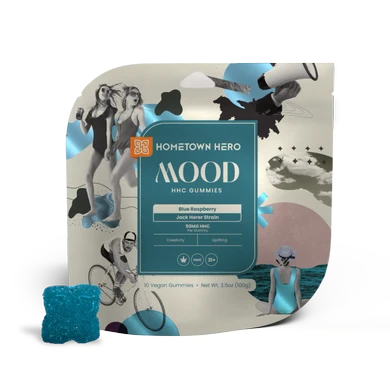 Blue Raspberry flavored HHC Gummies