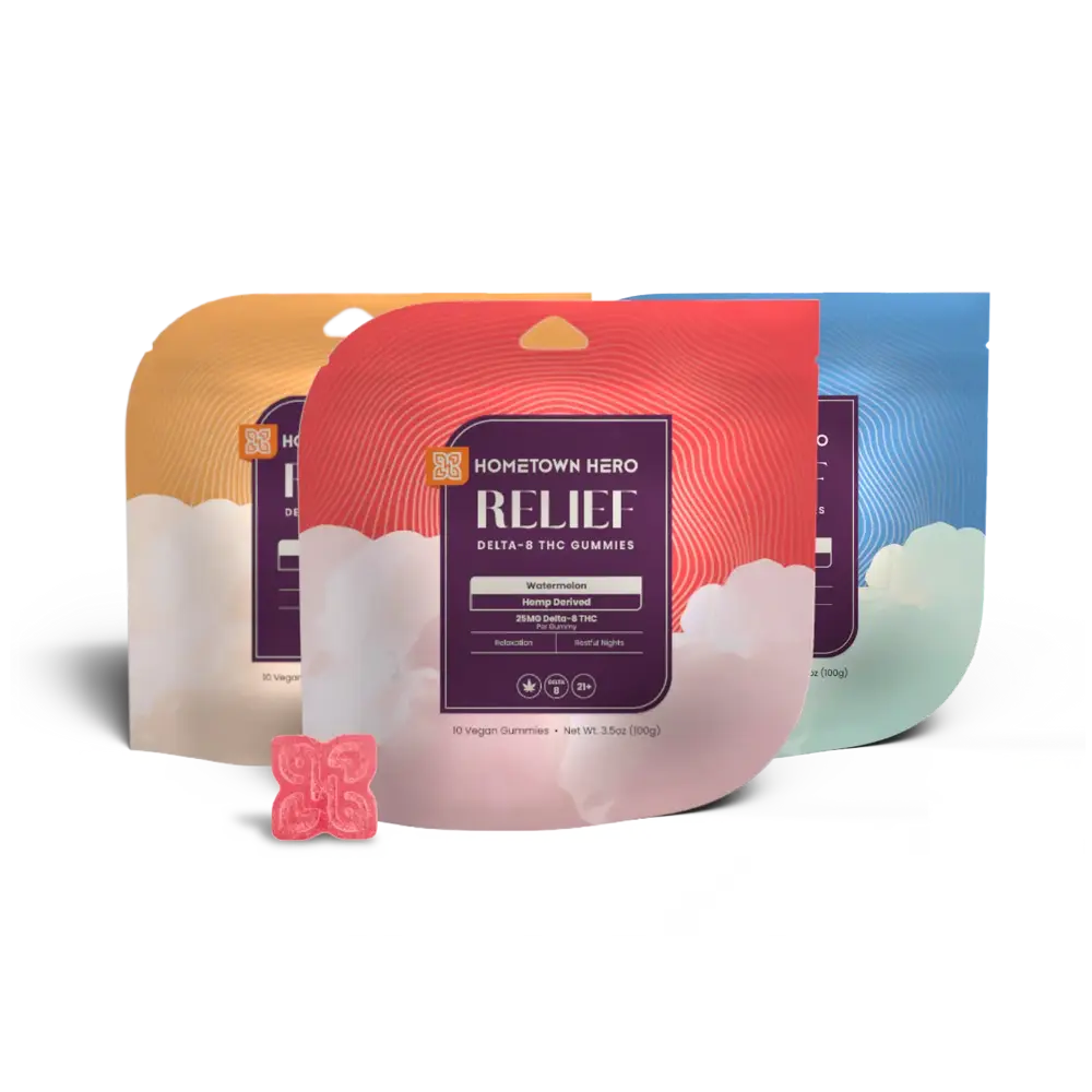 3 Flavors Delta-8 THC Gummies 25mg