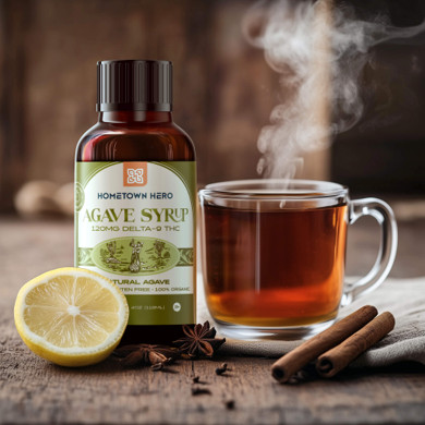agave syrup and tea