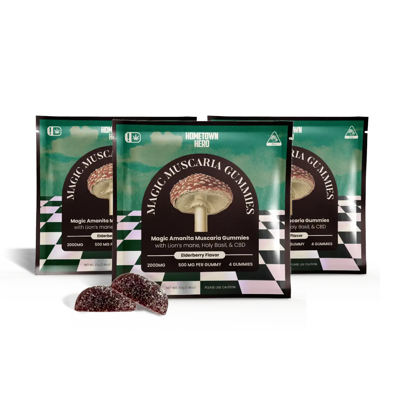 Elderberry - Magic Amanita Muscaria Gummies (3 Pack)
