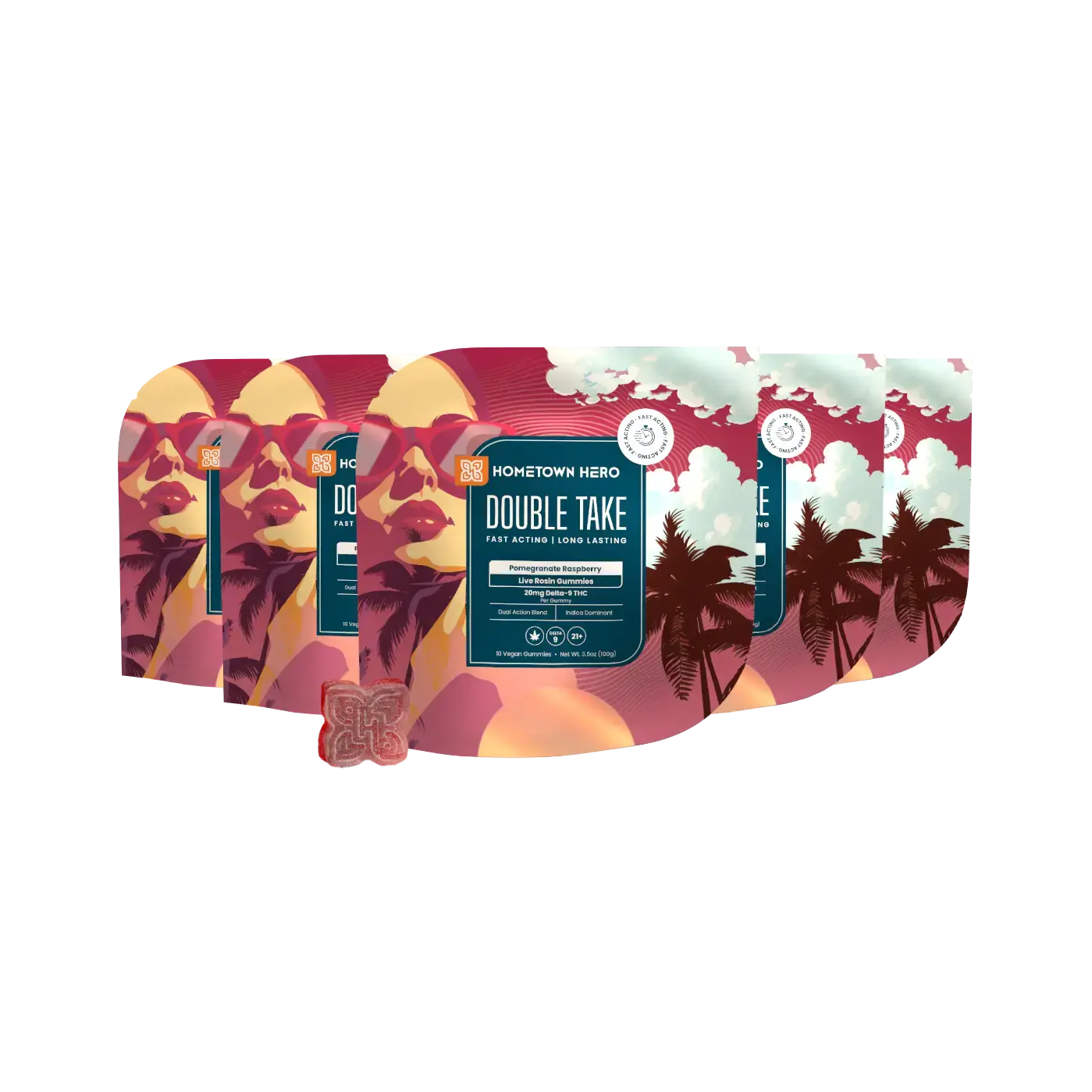5 bags of pomegranate gummies