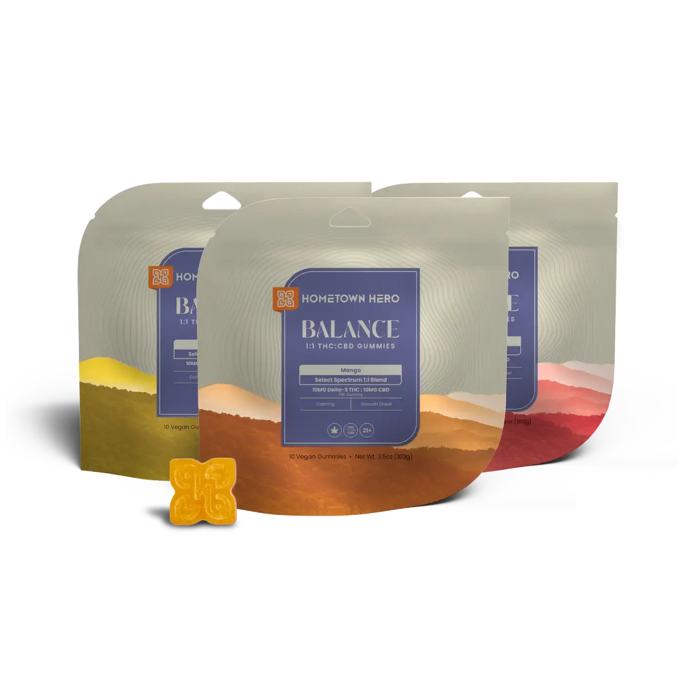 3 bags of CBD THC Gummies