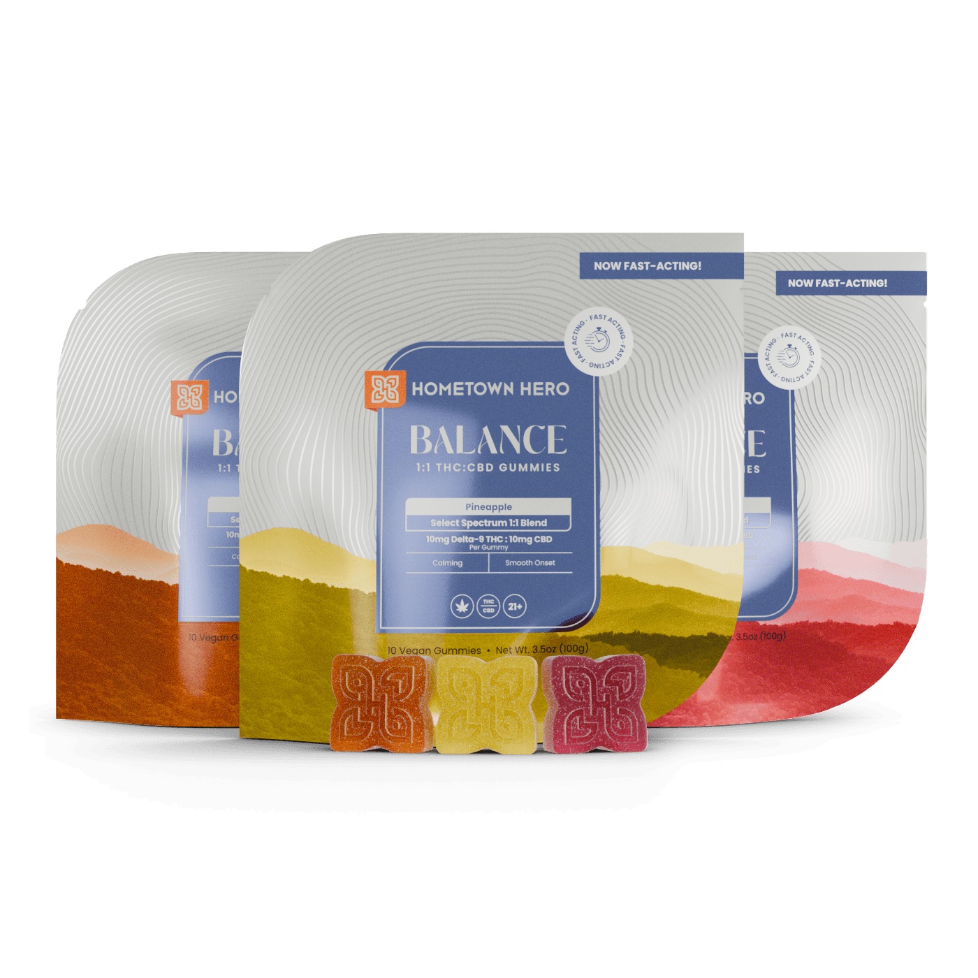 Balance THC:CBD Gummies Trio Pack