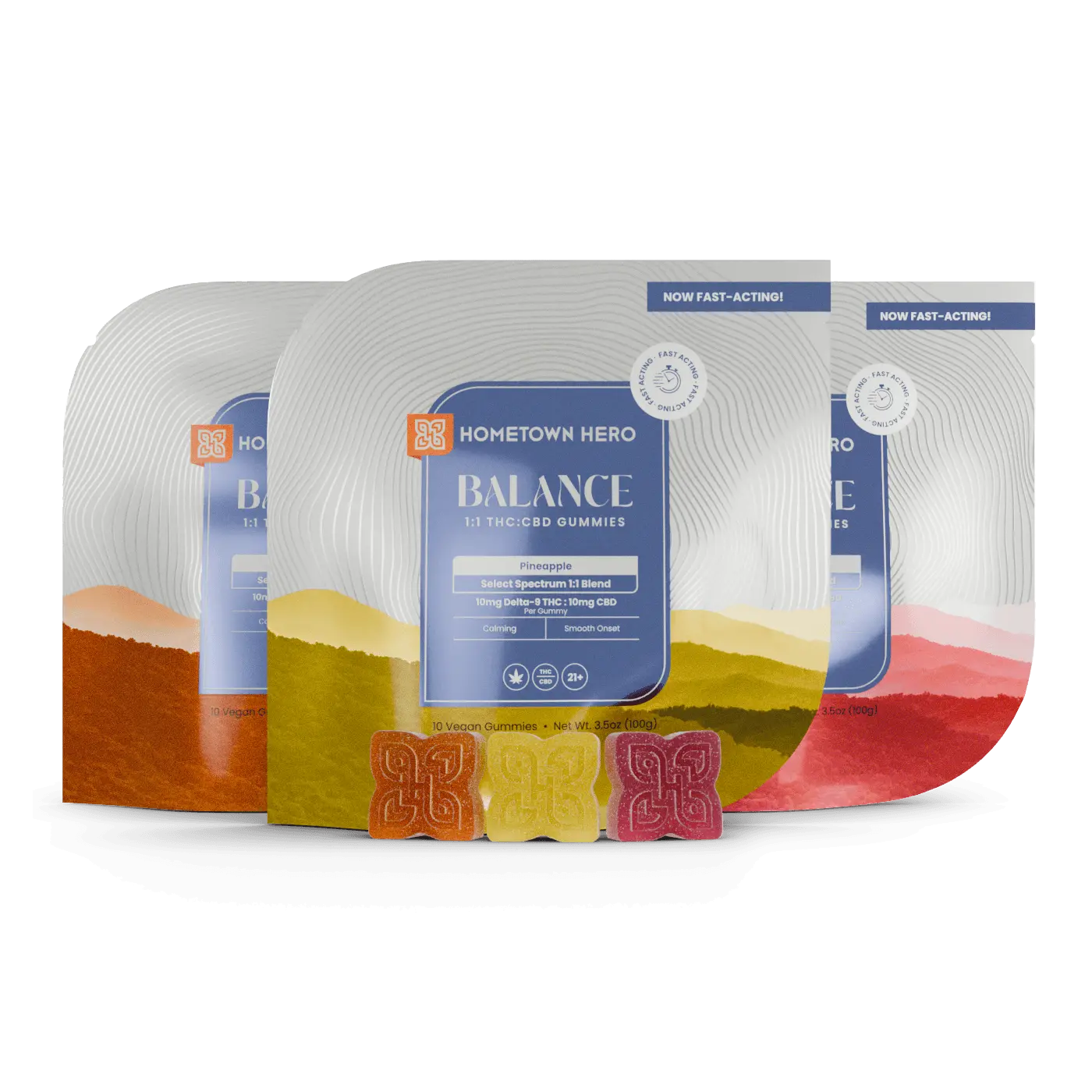 3 bags of CBD THC Gummies