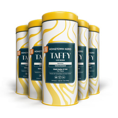 5 tins of banana taffies