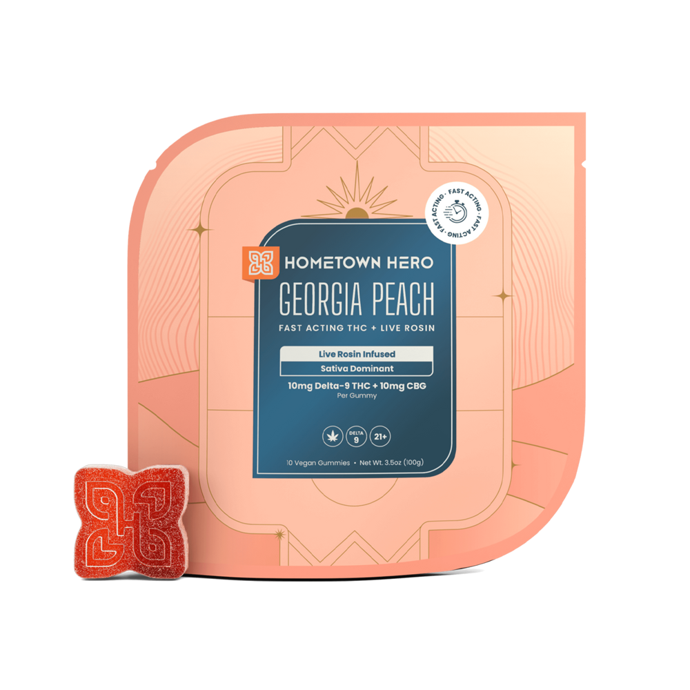 Georgia Peach - Delta 9 Live Rosin Gummies