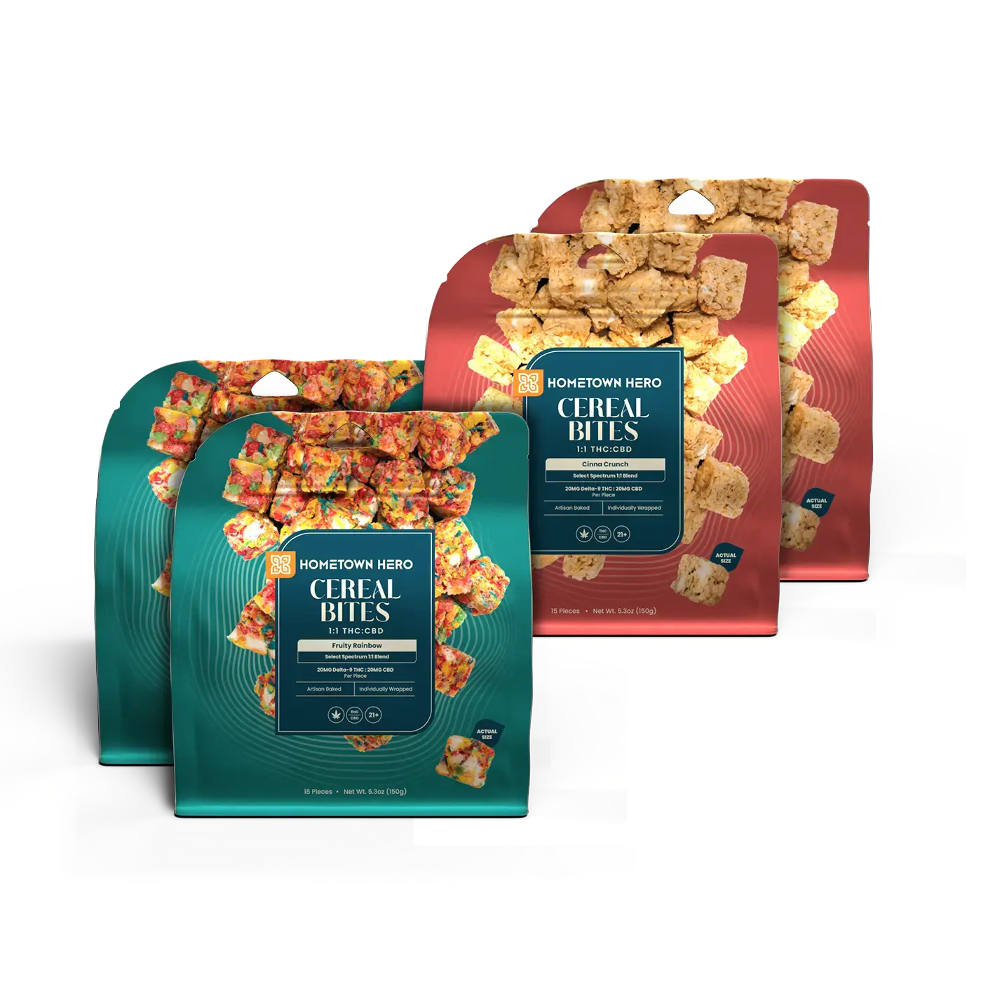 Cinna Crunch + Fruity Rainbow - Cereal Edibles Duo Pack | Hometown