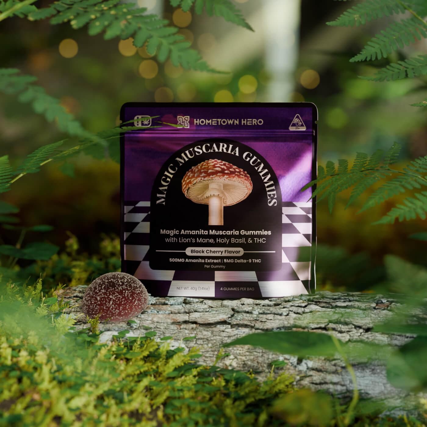 black cherry amanita muscaria gummies