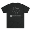 Black shirt with Texas design.