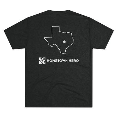 Black shirt with Texas design.