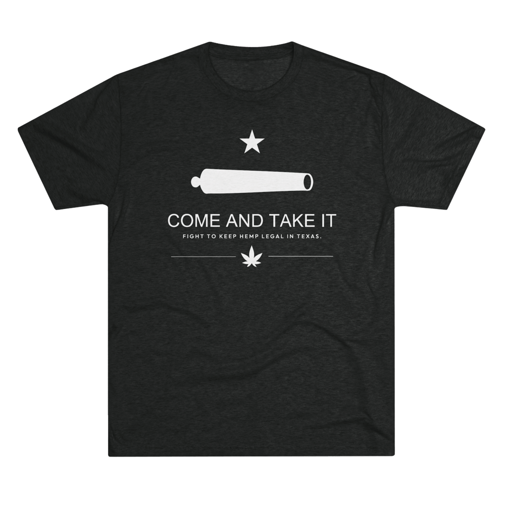 Black shirt with hemp legality design