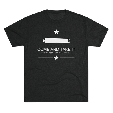 Black shirt with hemp legality design