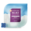 Blueberry-flavored 25mg Delta-8 gummy bag and gummy