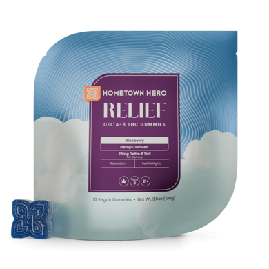 Blueberry Delta-8 THC Gummies 25mg Bag