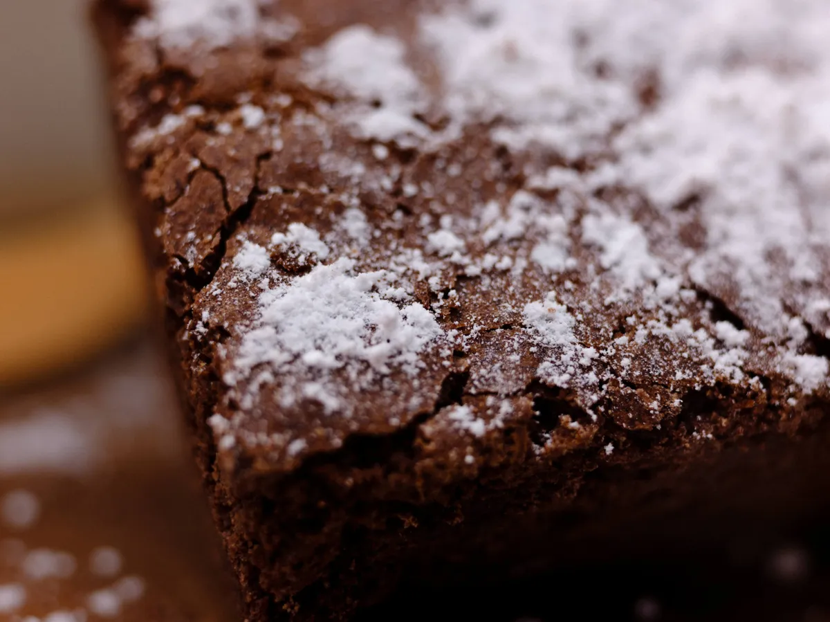 delicious looking brownie