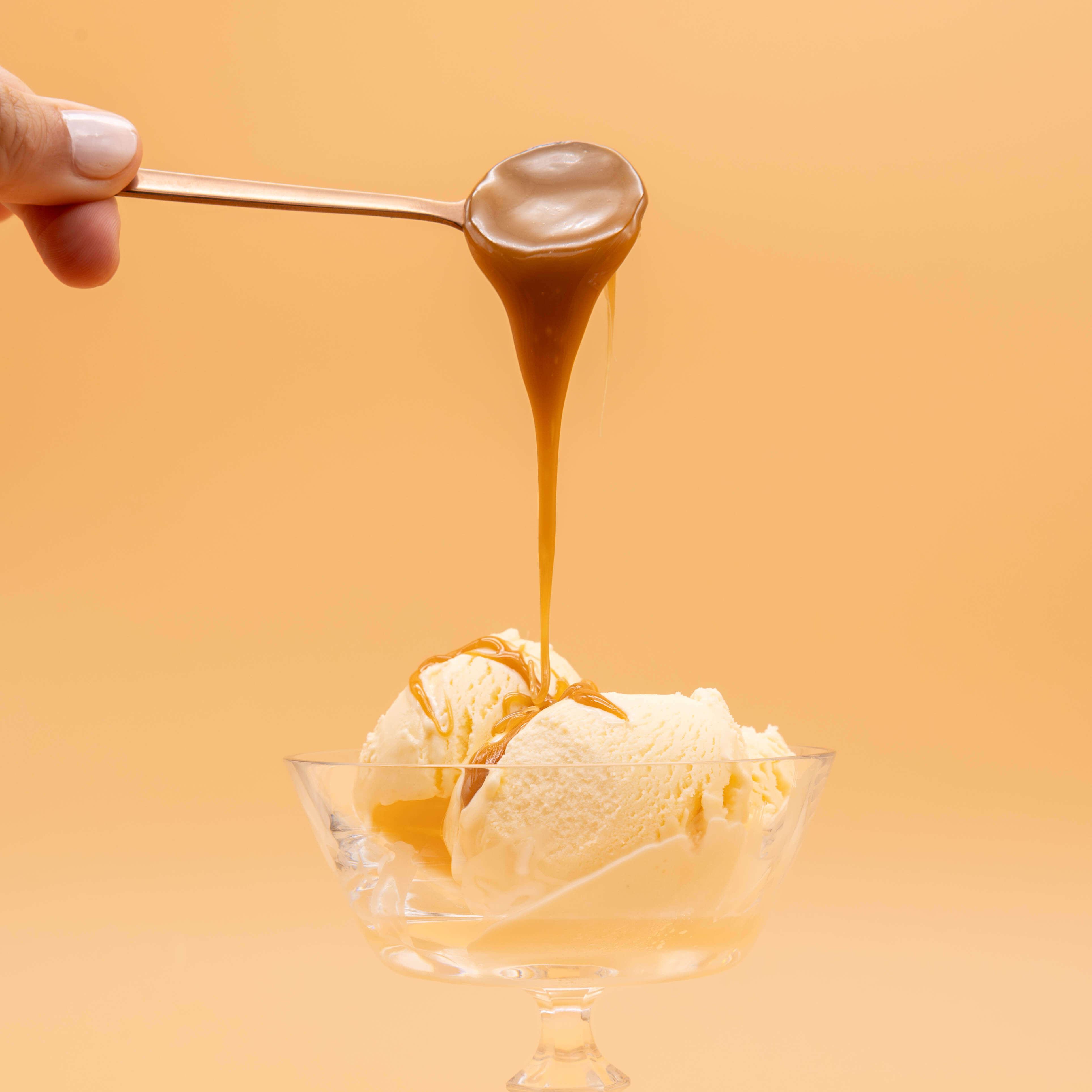 creamy caramel drizzle