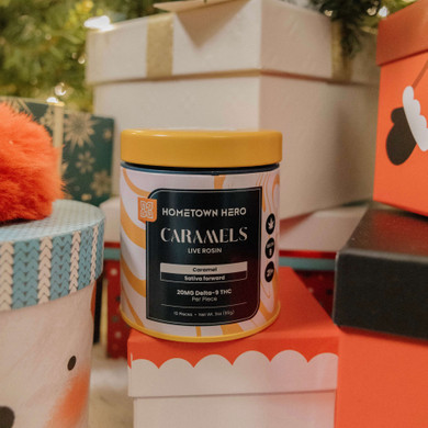 caramels underneath the tree