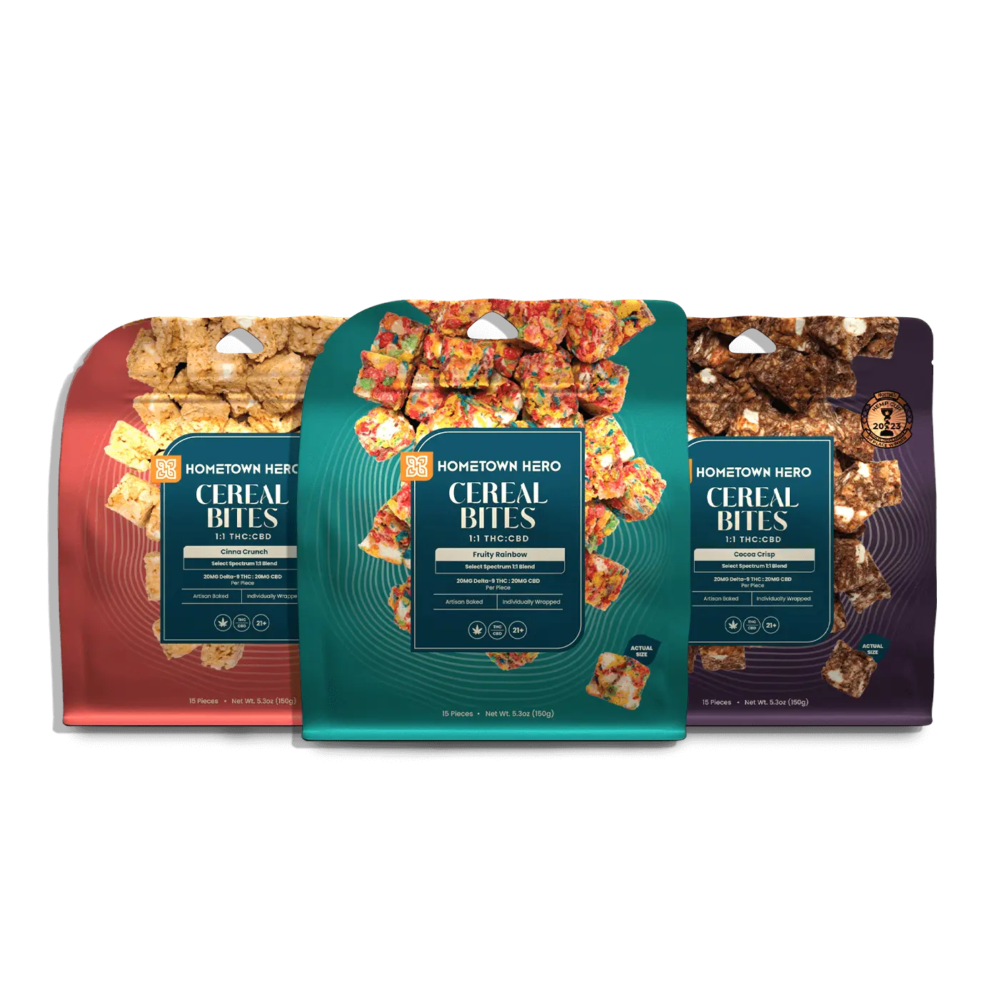 3 bags of cereal bites