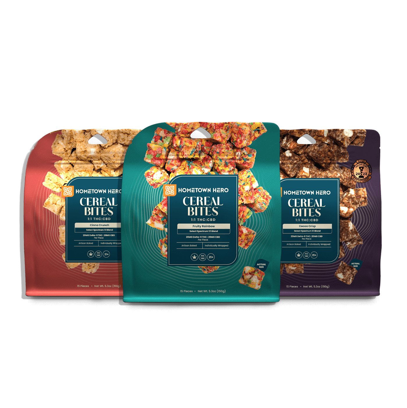 3 bags of cereal bites
