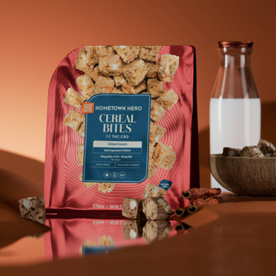 cinnamon crunch cereal bites in a picturesque setting