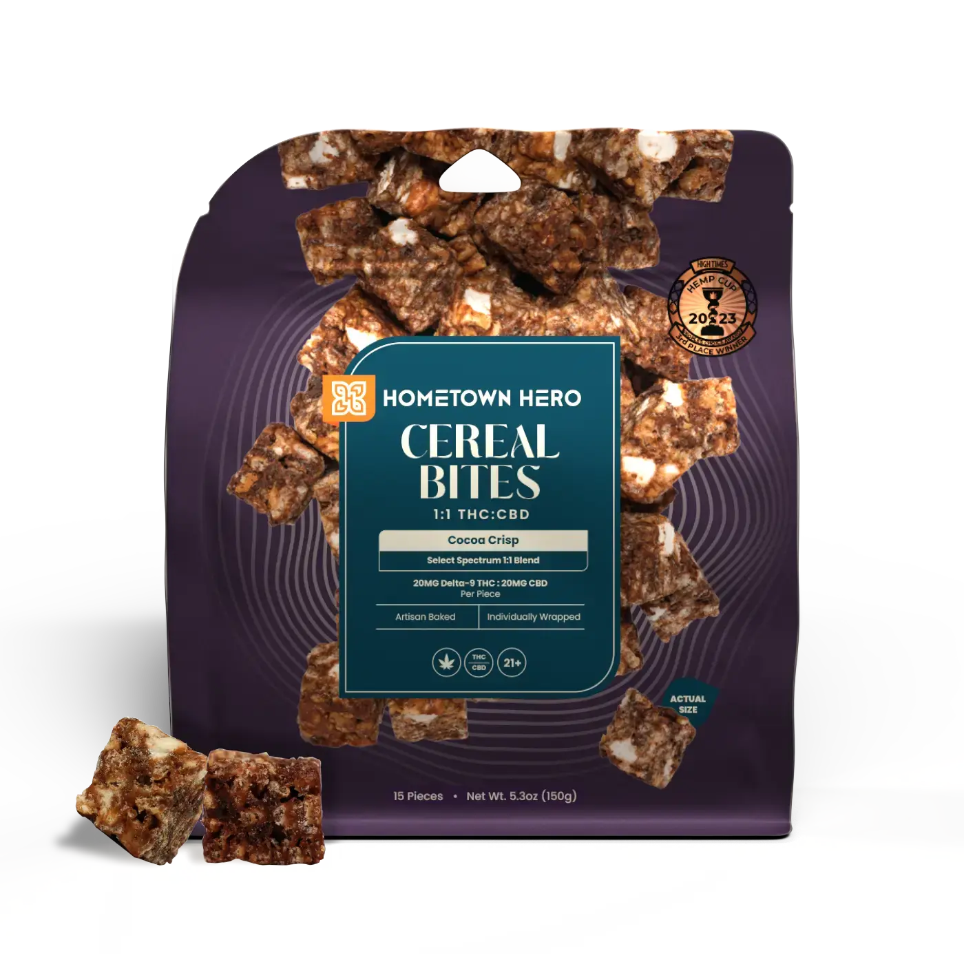 Cocoa Crisp Cereal Bites packaging